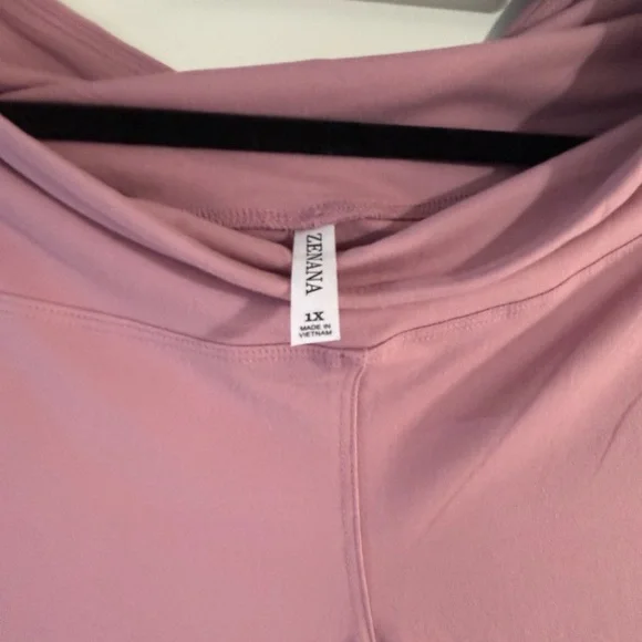 Zenana Fit For You Full Size High Waist Active Leggings in Light Rose - Picture 7 of 8